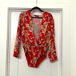 •ZARA• Floral Bodysuit